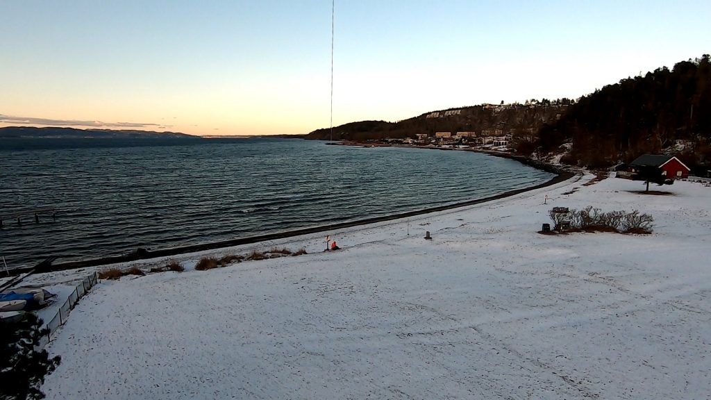 Tronvik Beach in the winter time