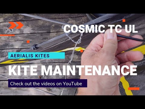 Kite Maintenance - New upper spreader and patching a hole in the LE pocket