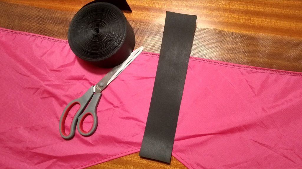 Sewing the wing halves together