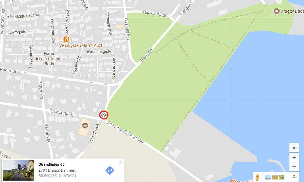 Flygefeltet i Dragør, the Google Maps way