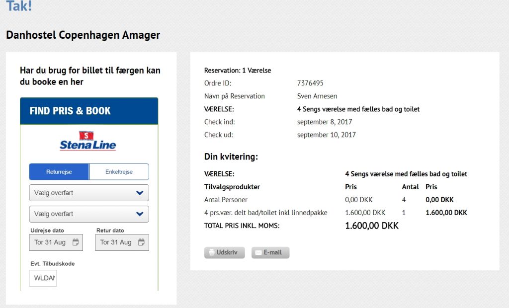 Booking done!