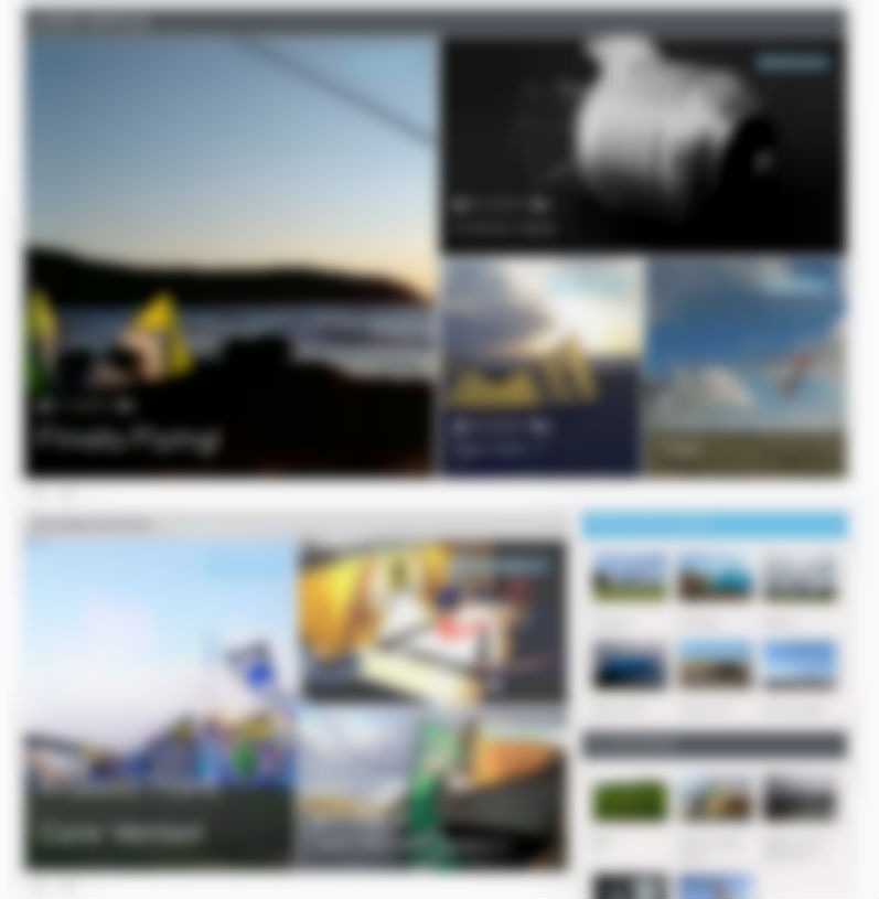 Blurry image of the new front page