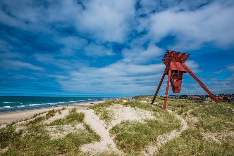 Blokhus Beach and Lighthouse