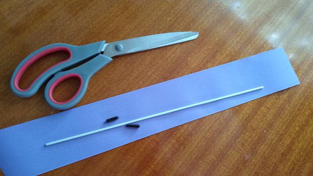 Dacron for the pocket, endcaps and the glass fibre rod