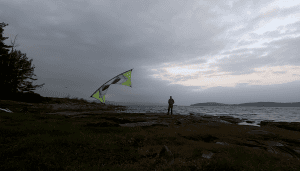 It's getting darker, Sven flies an A-Quad Semi Vented