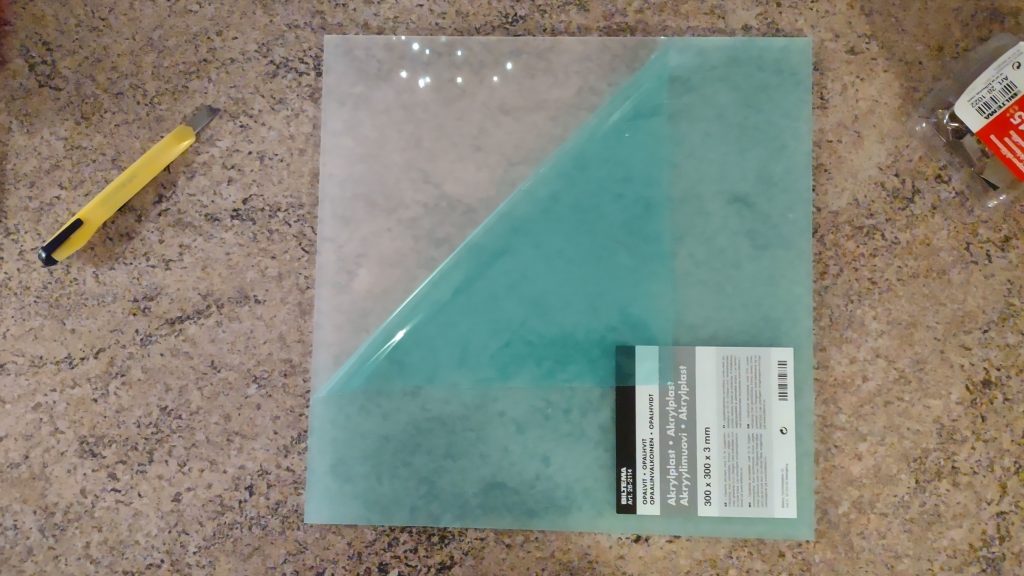 Removing the protective plastic film