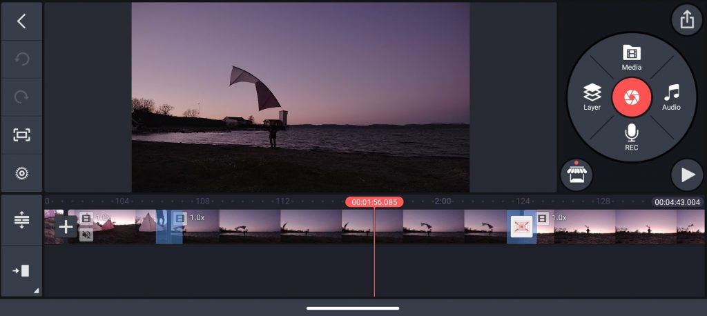 Kinemaster interface