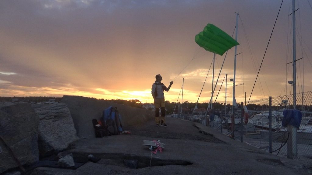 The Pilot Kite at sunset