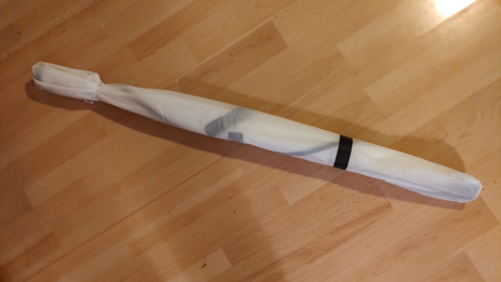 The Rokkaku is in the bag, ready to fly!
