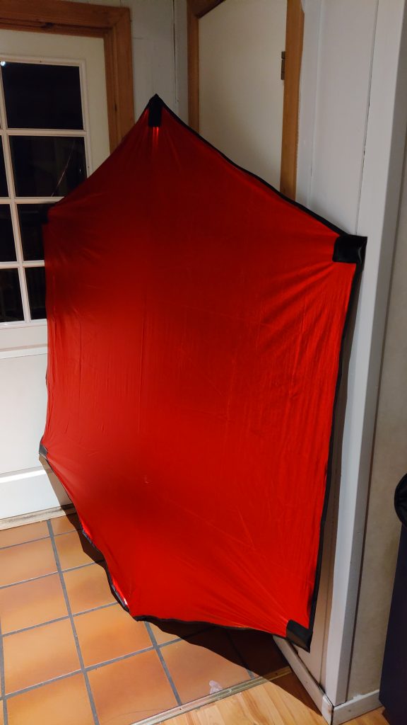 The red one before I installed the bridle