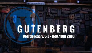 Wordpress v 5.0 on November 19th