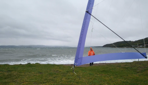 Flying the minimalistic kite