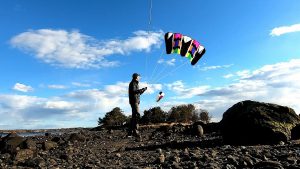 Launching a Power Sled in gusty winds