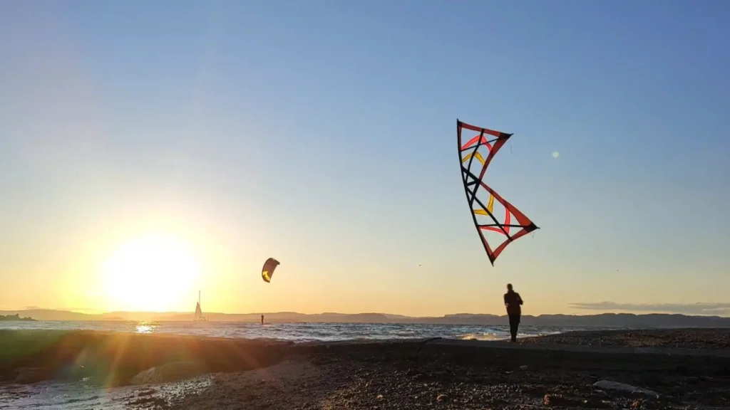 The A-Quad Storm and a Kitesurfer