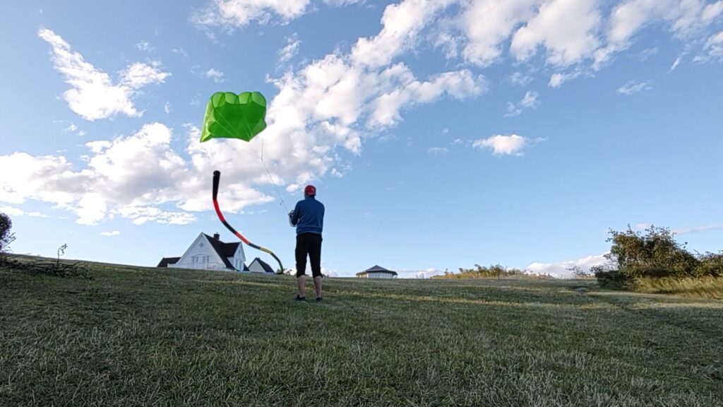 Flying a kite