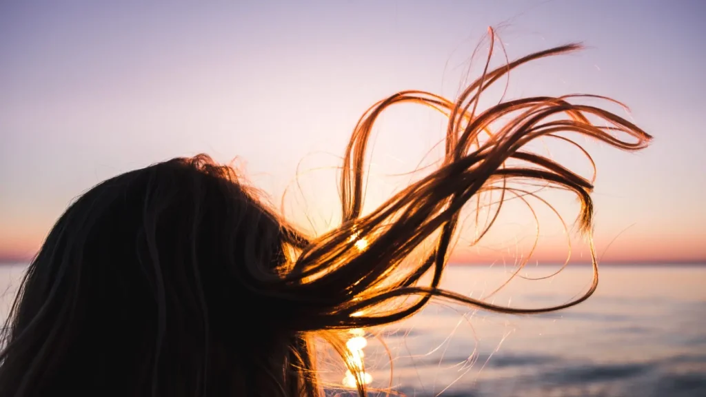 Windy hair!