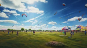 AI generated kite festival image