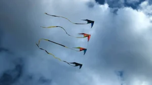 Stack of four kites