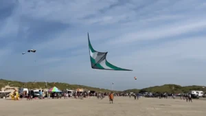 Marco R is freestyling on the Rømø Kite Festival 2024