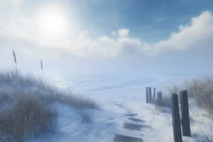 AI - Foggy beach