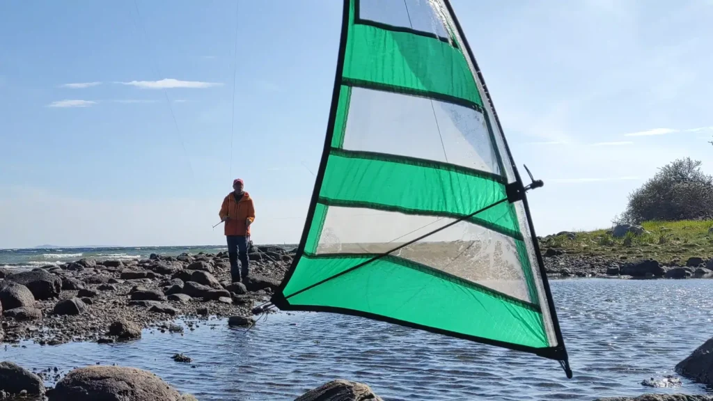 The Green 3 x Vented Green Kite Closeup