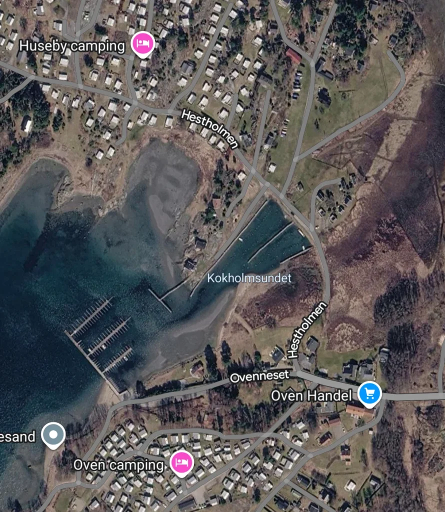 Google Maps Flying location - Kokholmsundet