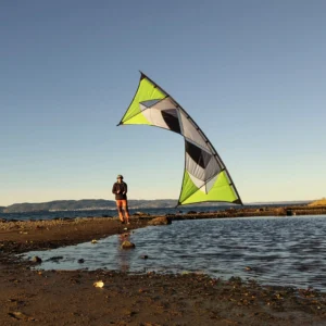 Sven flying an A-Quad Semivented in perfect winds at Refsnes Beach